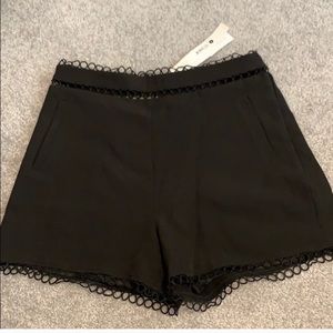 Aqua eyelet detailed high waisted short XS